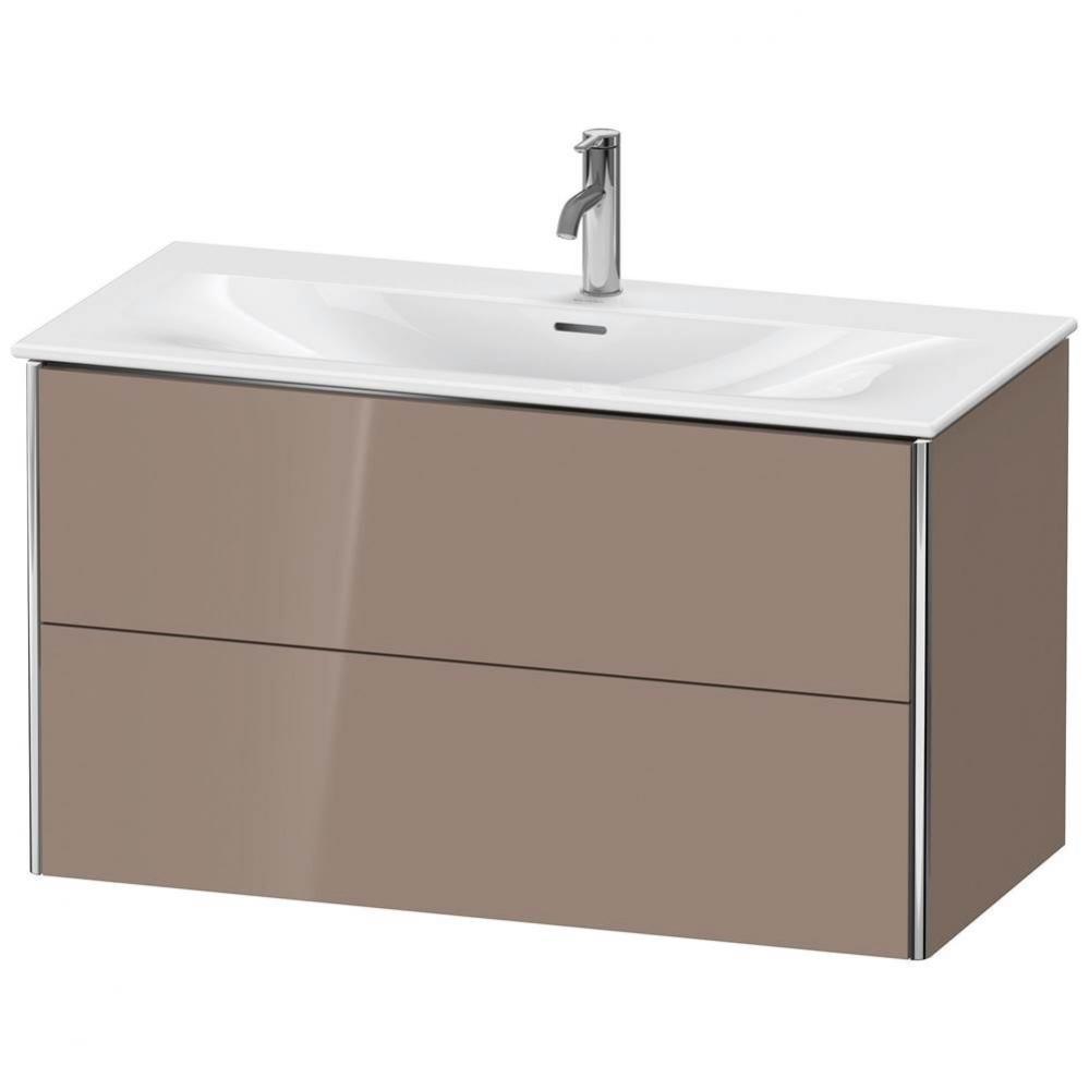 Duravit XSquare Two Drawer Wall-Mount Vanity Unit Cappuccino