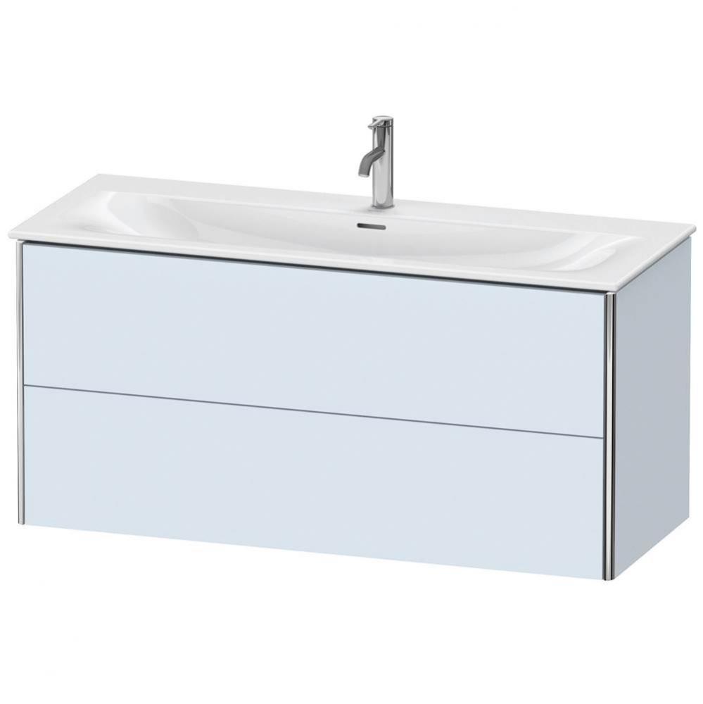 Duravit XSquare Two Drawer Wall-Mount Vanity Unit Light Blue