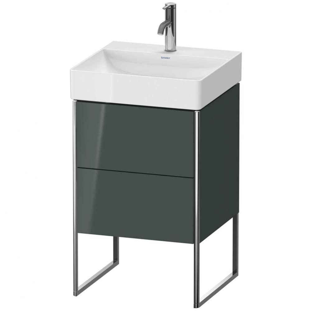 Duravit XSquare Two Drawer Floorstanding Vanity Unit Dolomite Gray