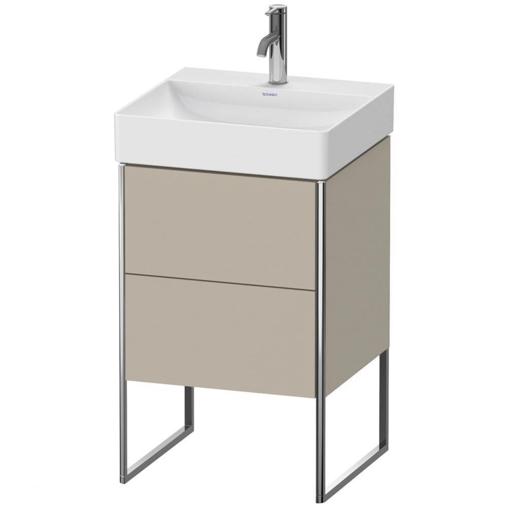 Duravit XSquare Two Drawer Floorstanding Vanity Unit Taupe