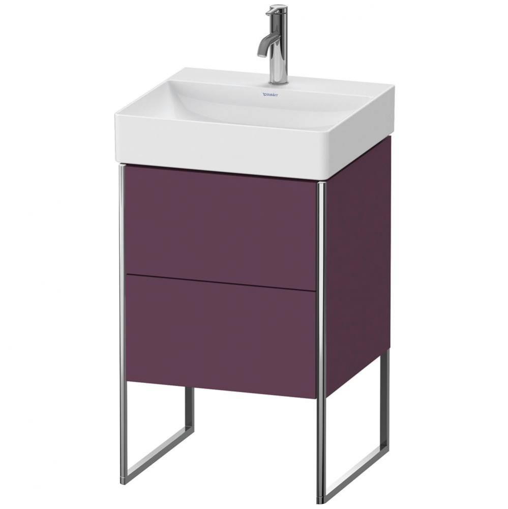 Duravit XSquare Two Drawer Floorstanding Vanity Unit Aubergine