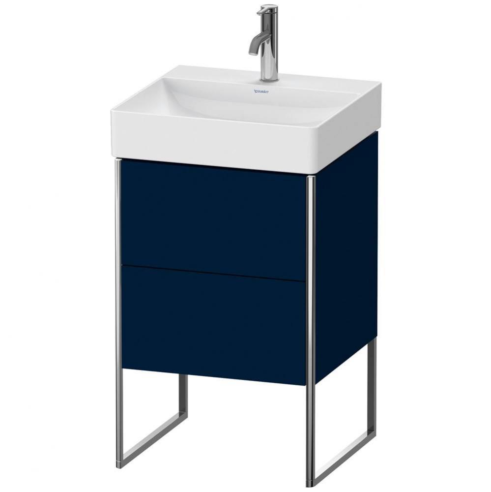 Duravit XSquare Two Drawer Floorstanding Vanity Unit Midnight Blue