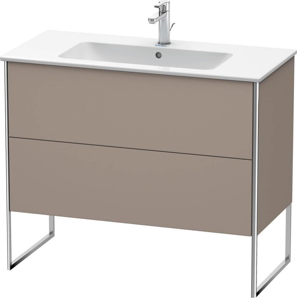 Duravit XSquare Two Drawer Floorstanding Vanity Unit Basalt