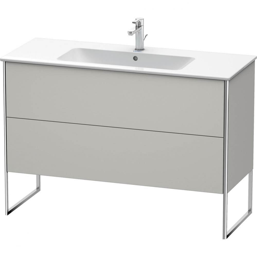 Duravit XSquare Two Drawer Floorstanding Vanity Unit Concrete Gray