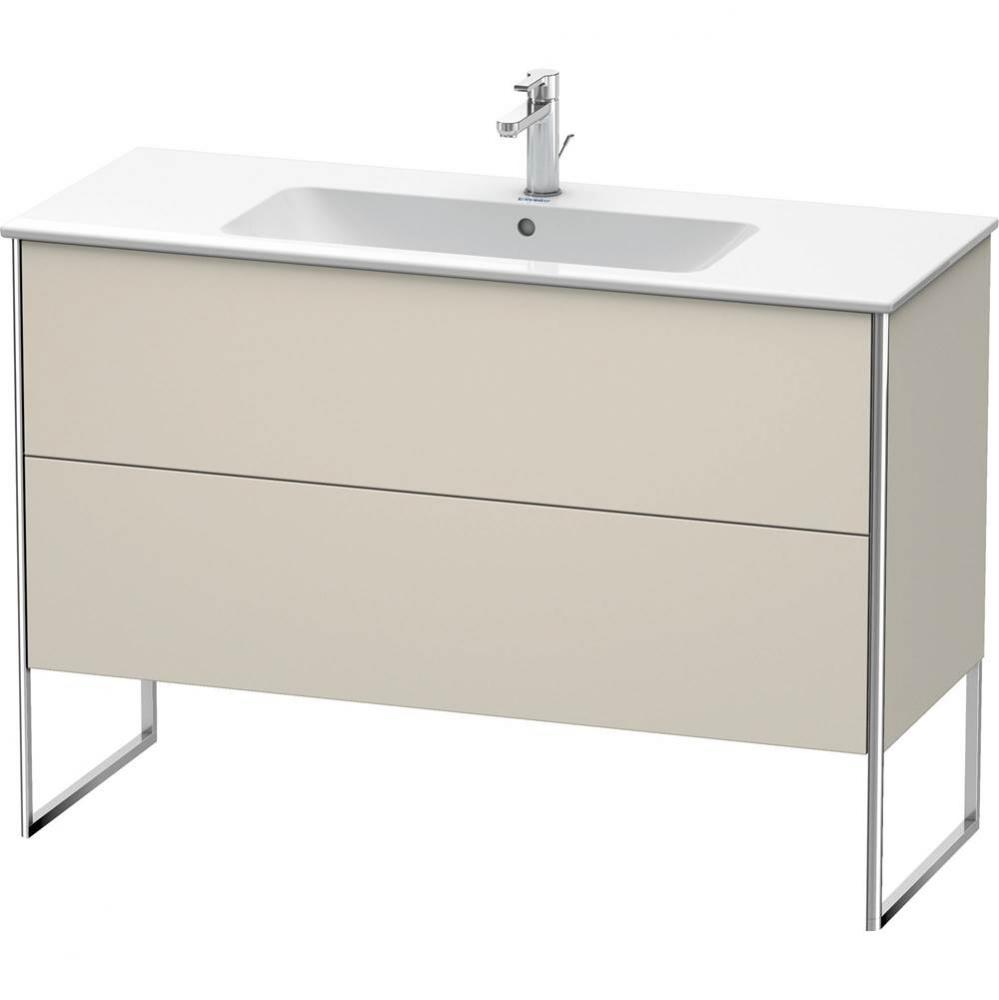 Duravit XSquare Two Drawer Floorstanding Vanity Unit Taupe