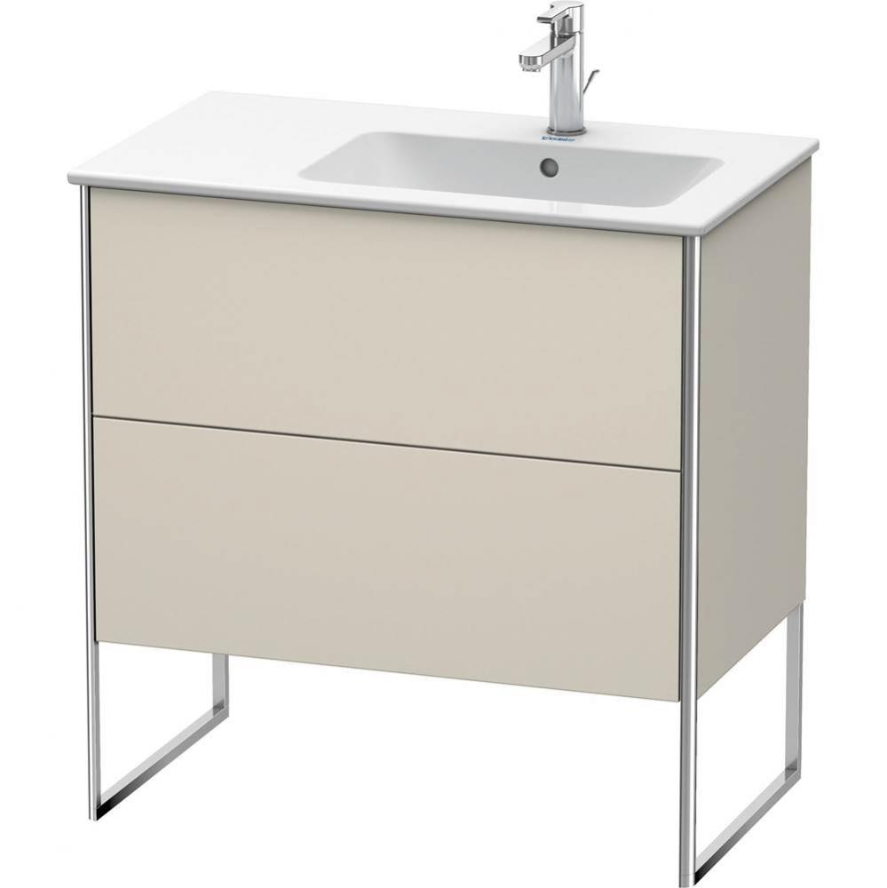 Duravit XSquare Two Drawer Floorstanding Vanity Unit Taupe