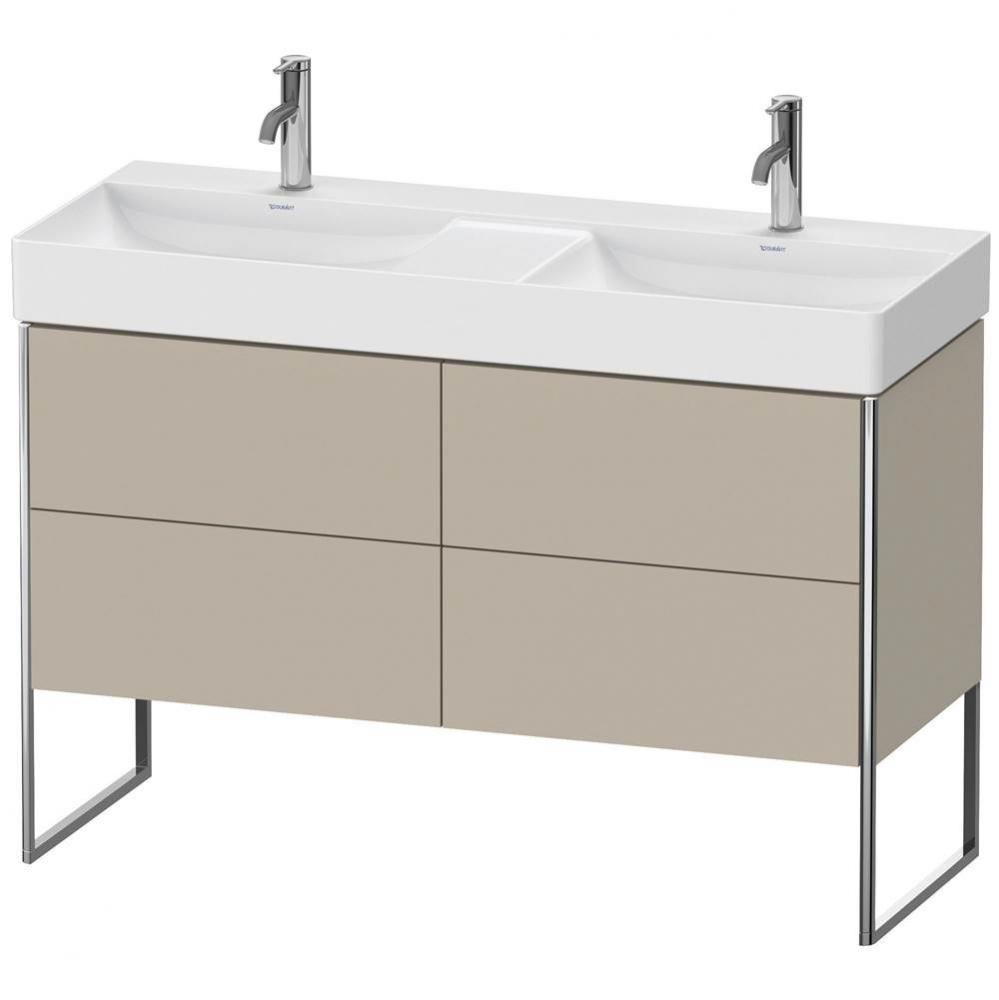 Duravit XSquare Four Drawer Floorstanding Vanity Unit Taupe