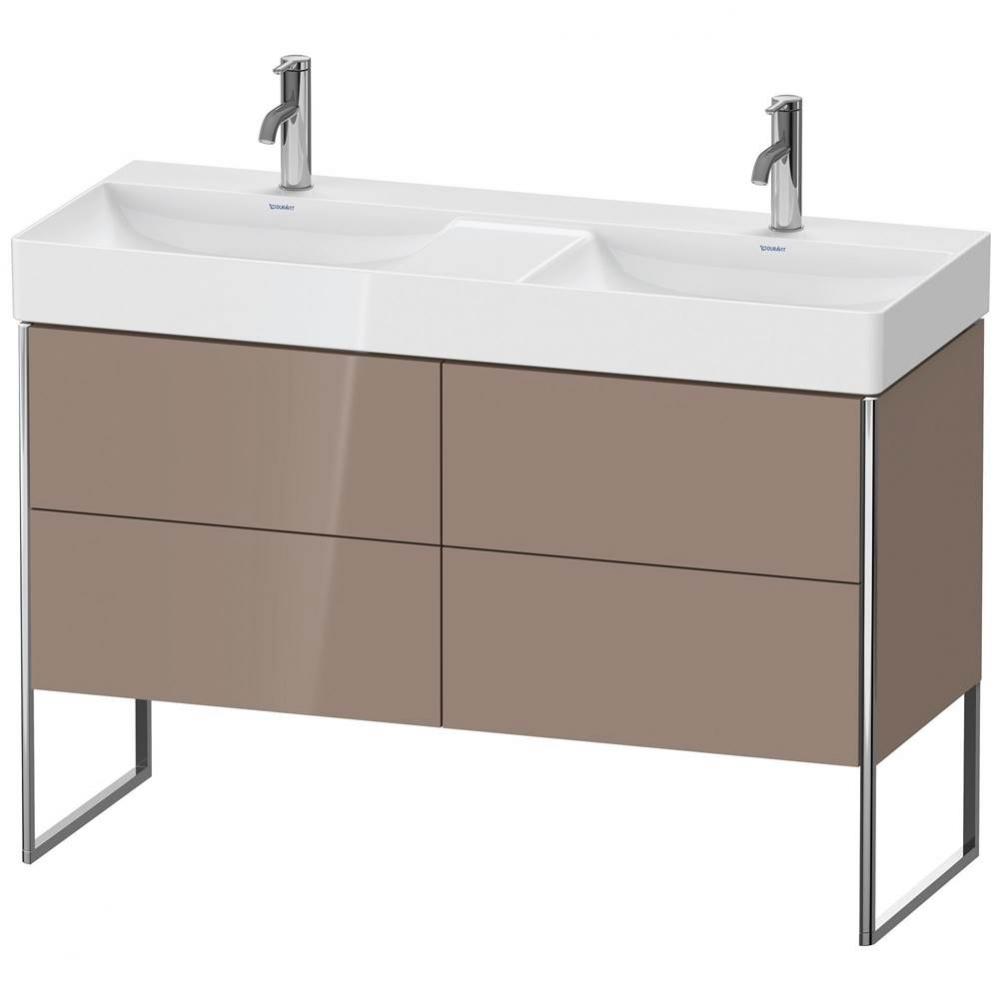 Duravit XSquare Four Drawer Floorstanding Vanity Unit Cappuccino