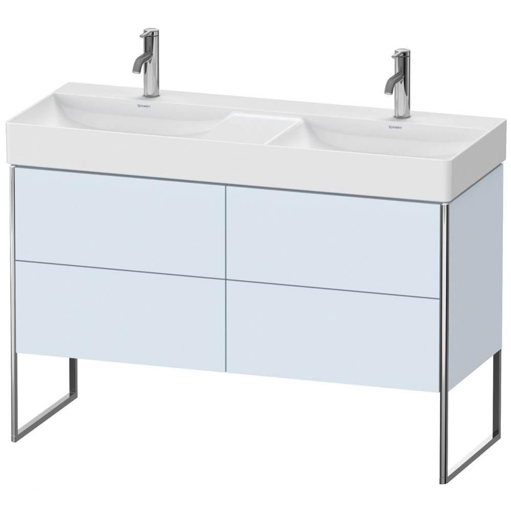 Duravit XSquare Four Drawer Floorstanding Vanity Unit Light Blue