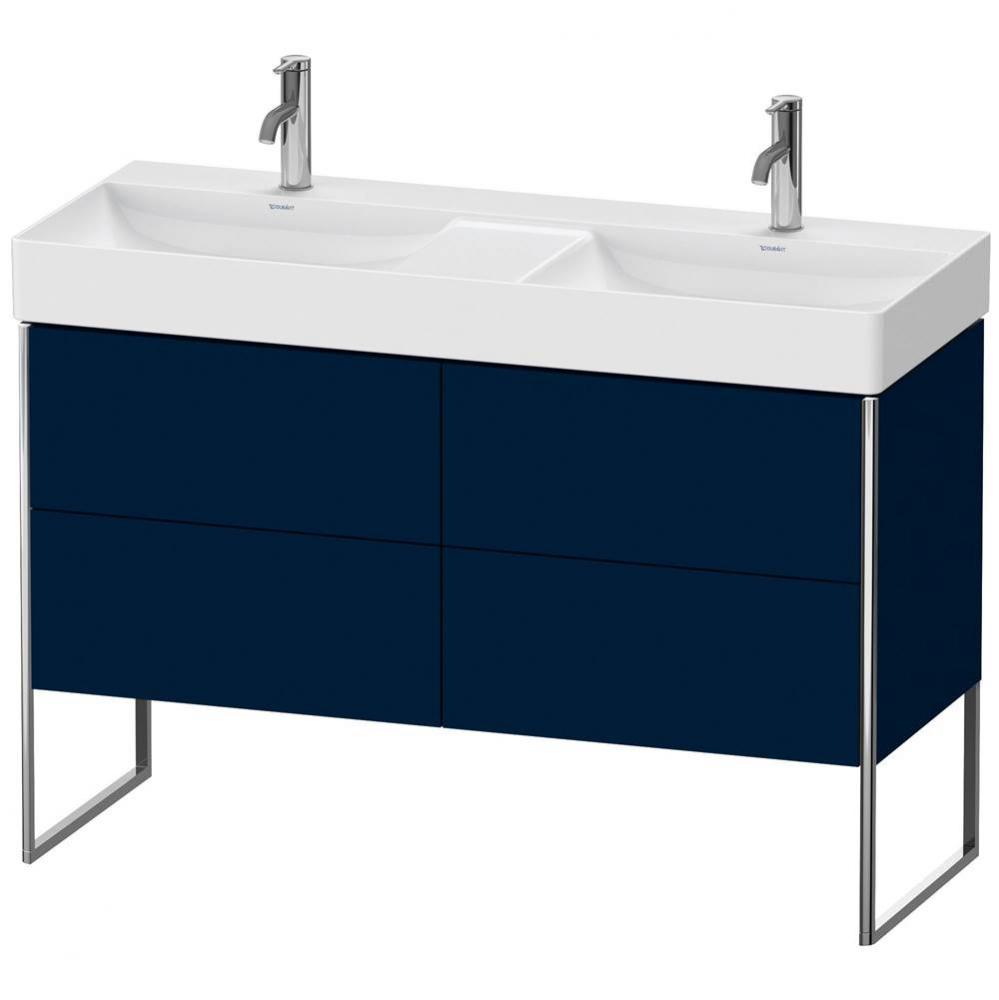 Duravit XSquare Four Drawer Floorstanding Vanity Unit Midnight Blue