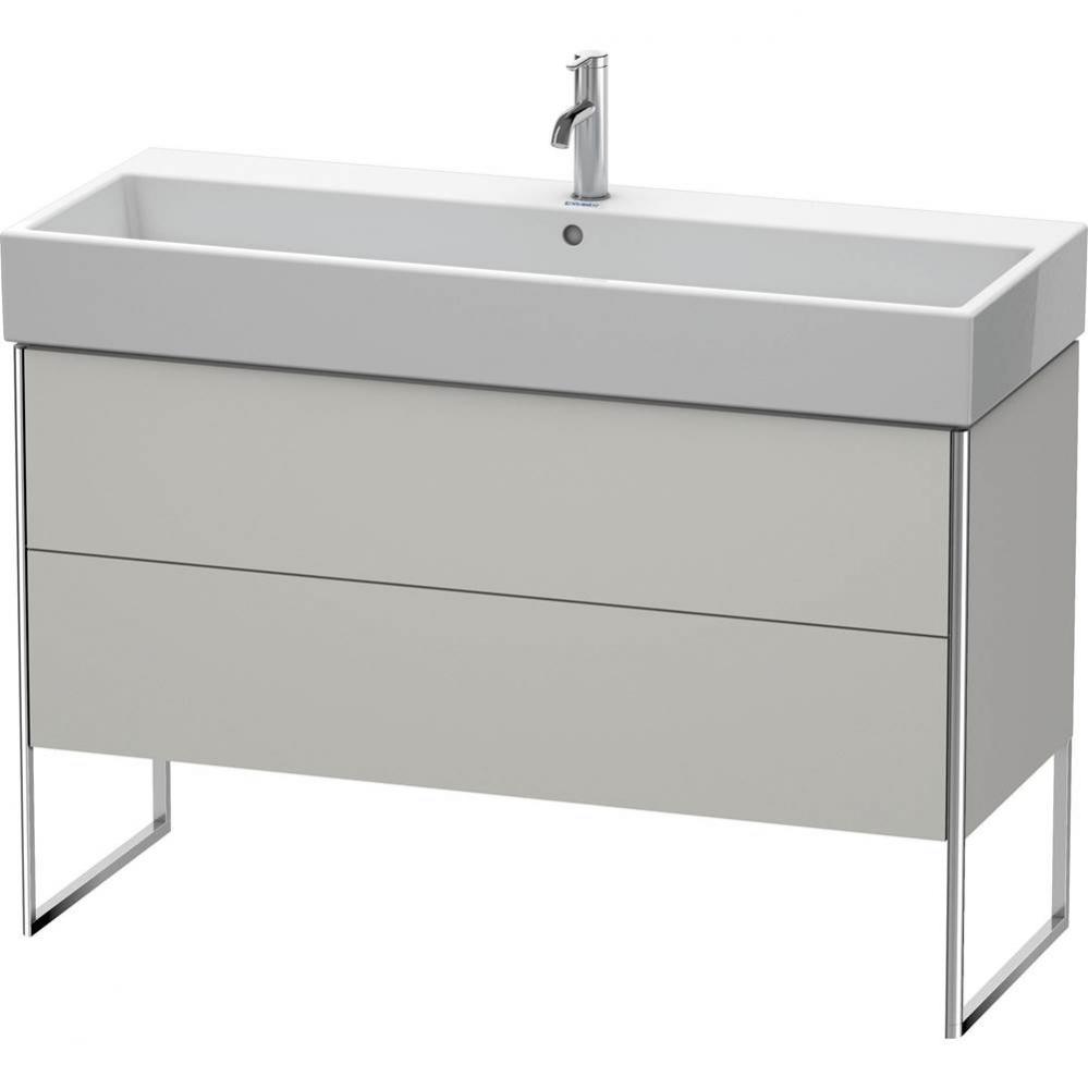 Duravit XSquare Two Drawer Floorstanding Vanity Unit Concrete Gray