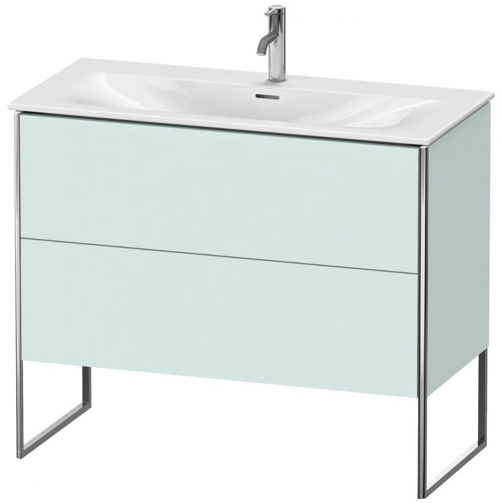 Duravit XSquare Floor Standing Vanity Unit  Light Blue Matte