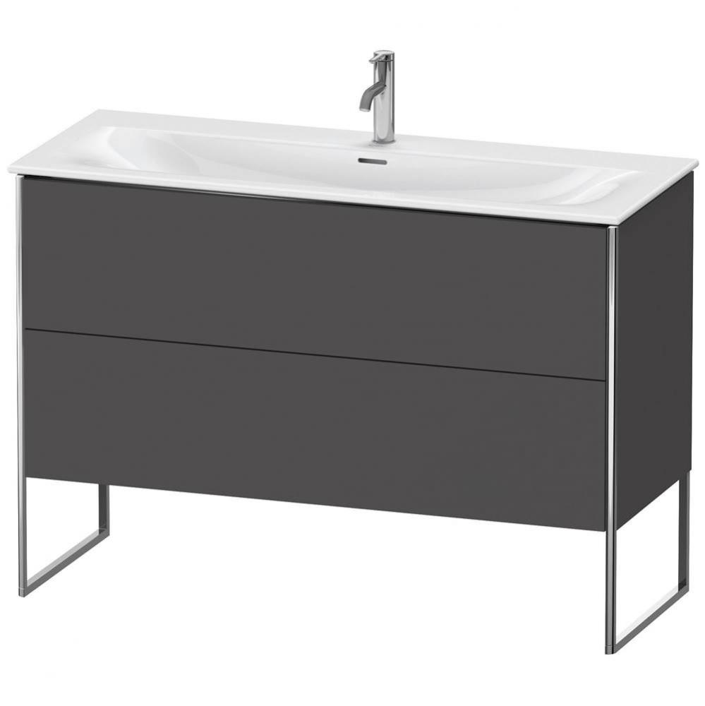 Duravit XSquare Two Drawer Floorstanding Vanity Unit Graphite