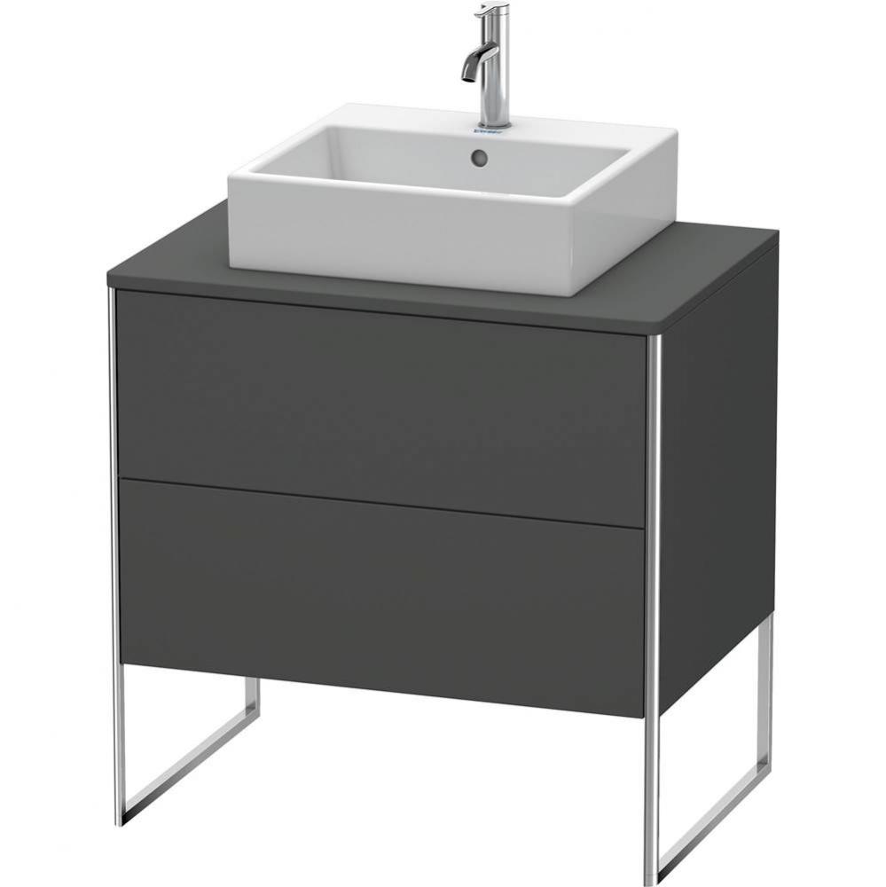 Duravit XSquare Two Drawer Vanity Unit For Console Graphite