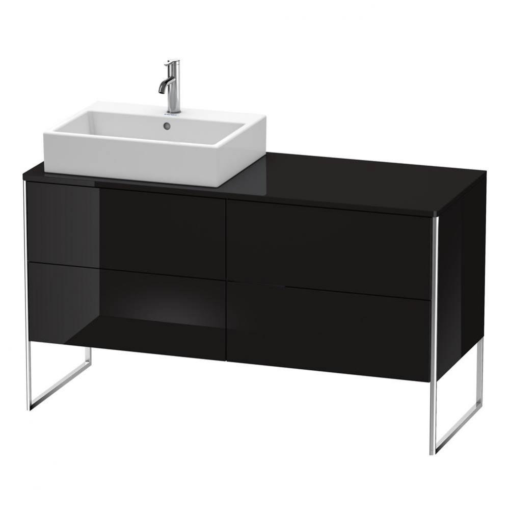 Duravit XSquare Four Drawer Vanity Unit For Console Black