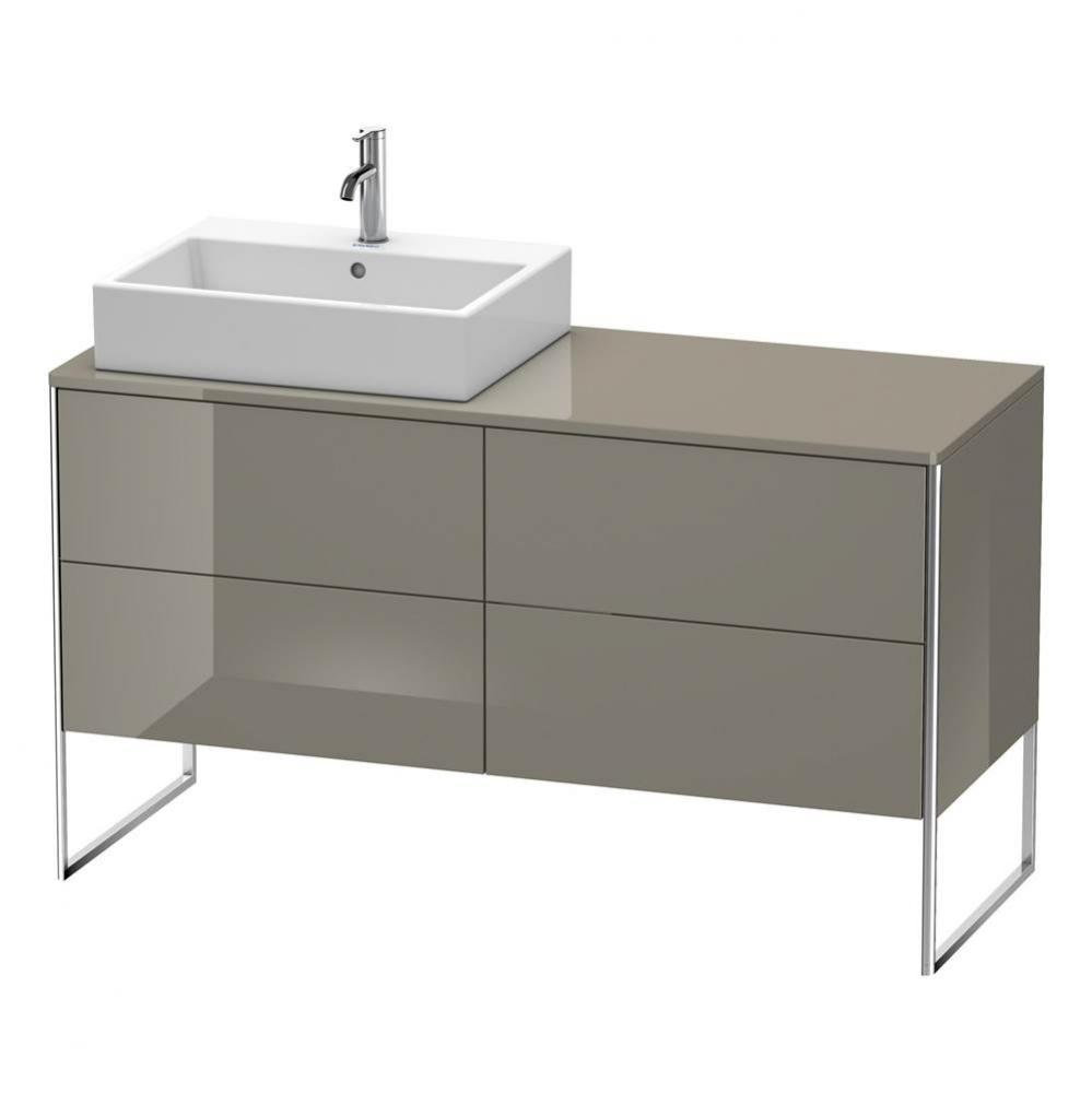 Duravit XSquare Four Drawer Vanity Unit For Console Flannel Gray