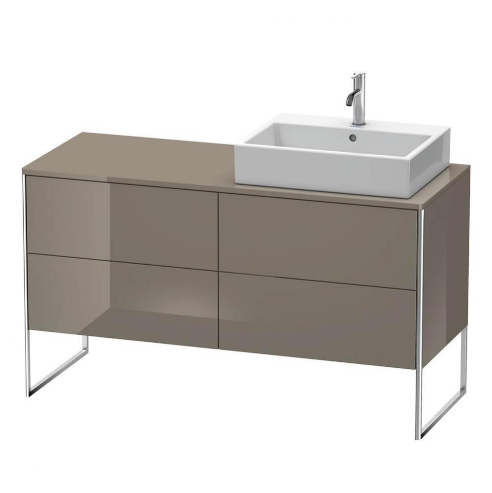 Duravit XSquare Four Drawer Vanity Unit For Console Flannel Gray