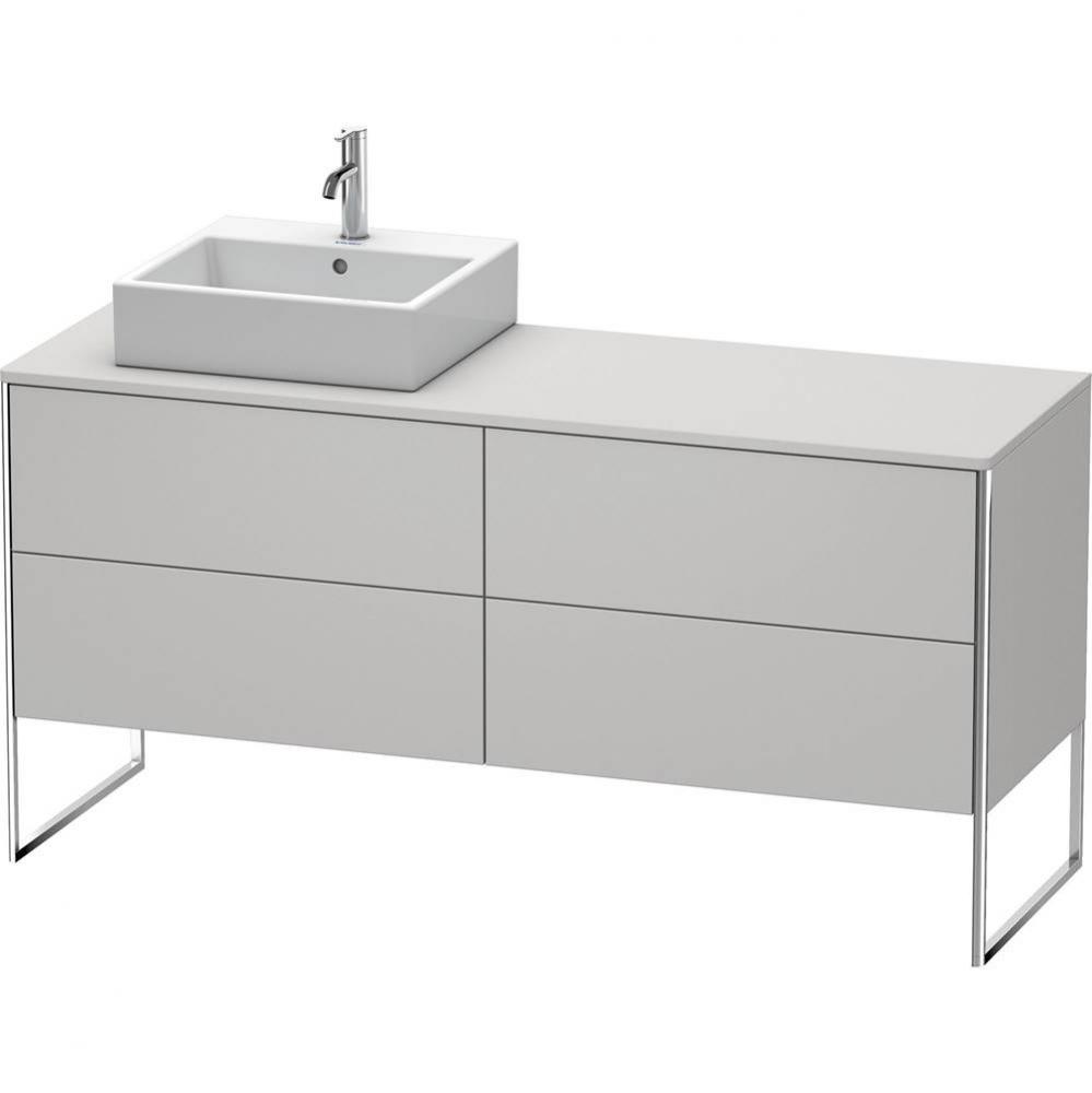 Duravit XSquare Four Drawer Vanity Unit For Console Nordic White