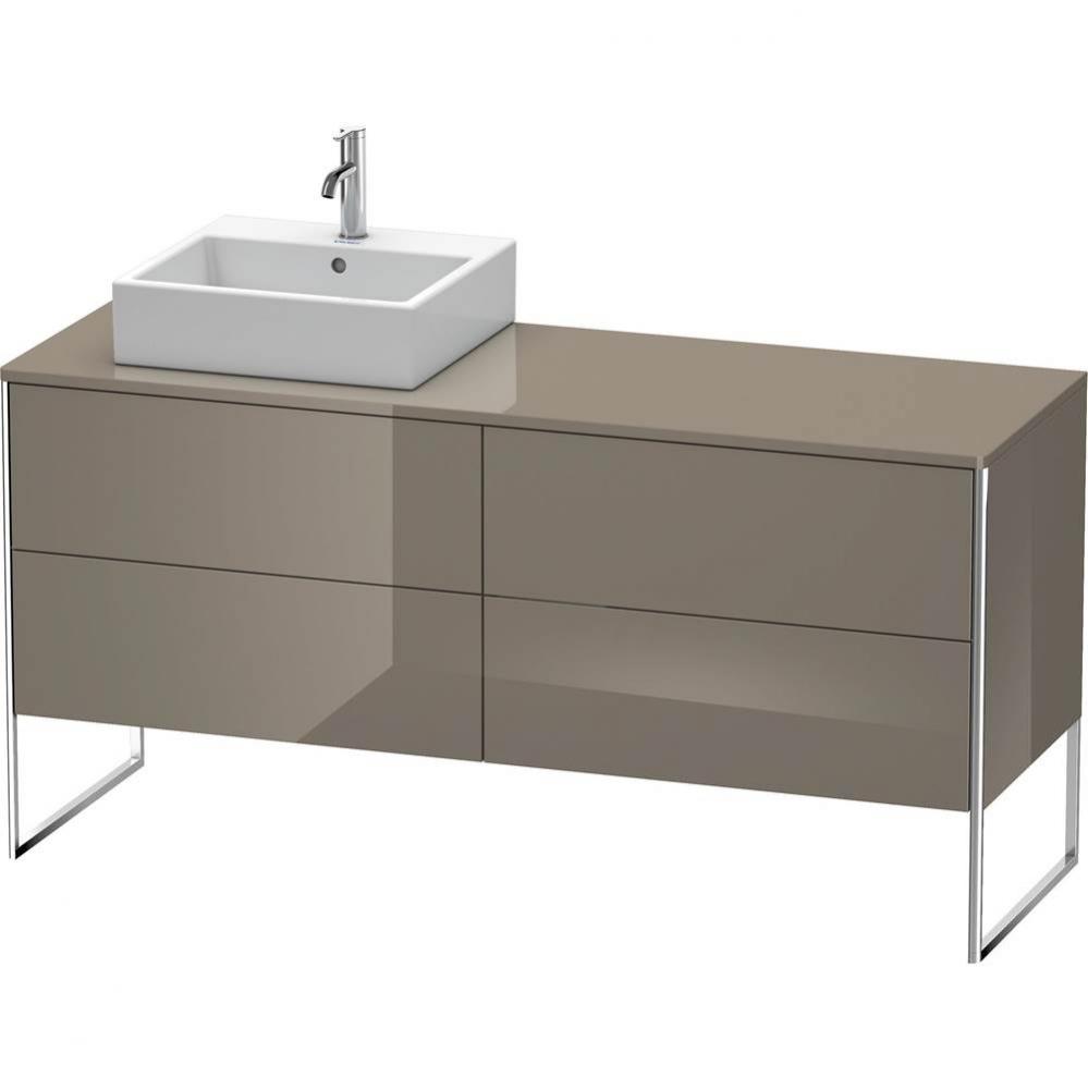 Duravit XSquare Four Drawer Vanity Unit For Console Flannel Gray