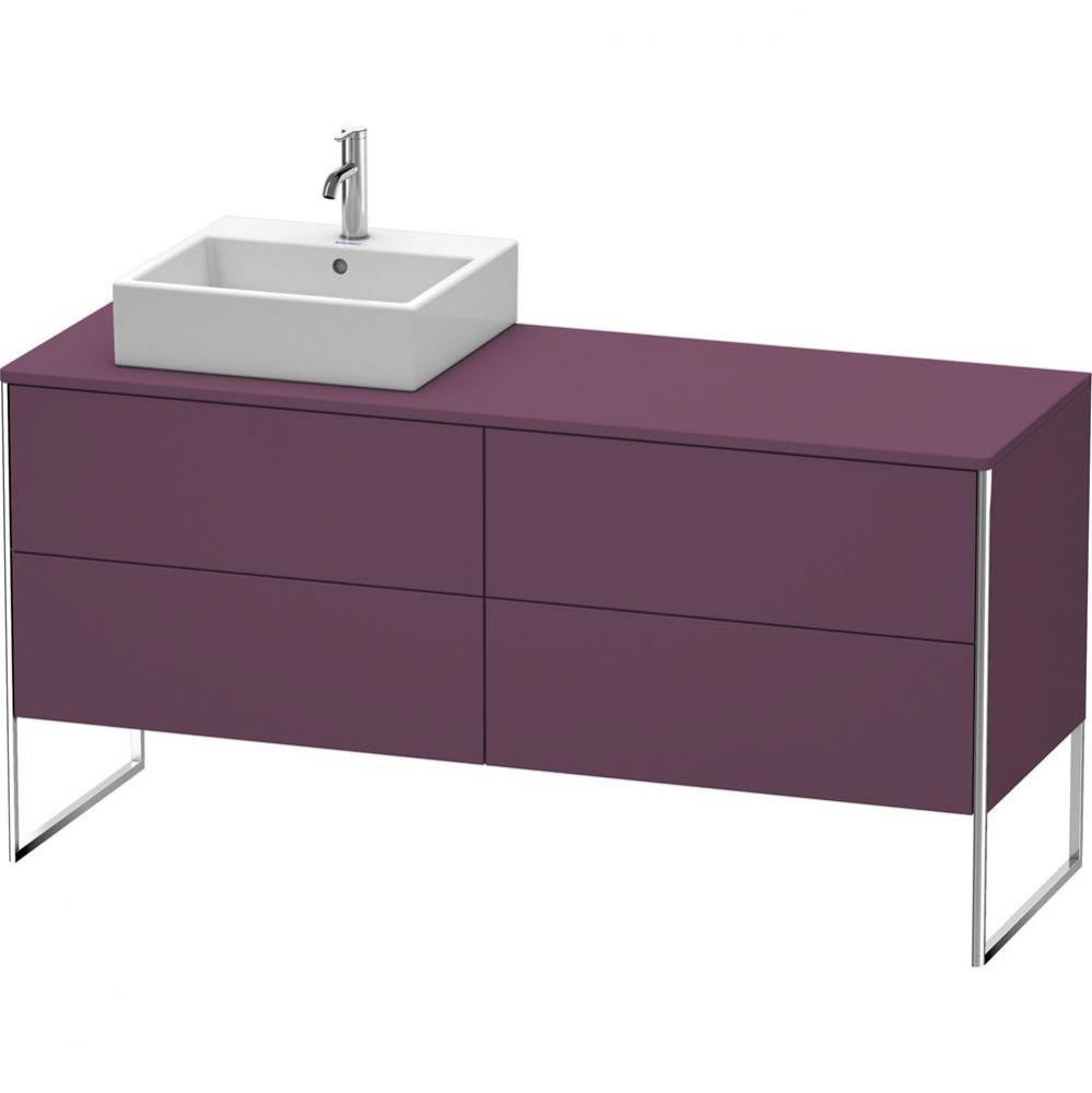 Duravit XSquare Four Drawer Vanity Unit For Console Aubergine