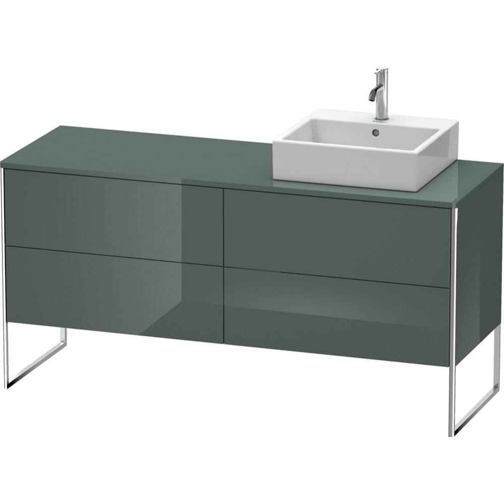 Duravit XSquare Four Drawer Vanity Unit For Console Dolomite Gray