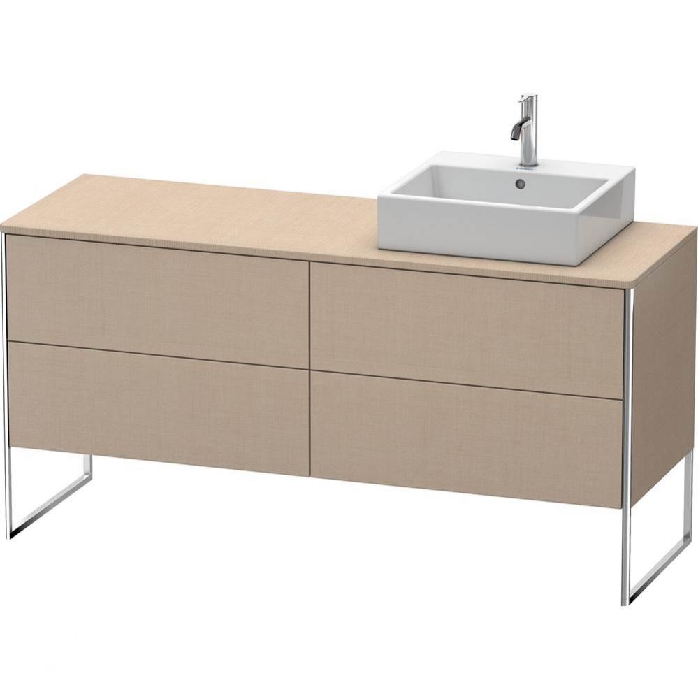 Duravit XSquare Four Drawer Vanity Unit For Console Linen