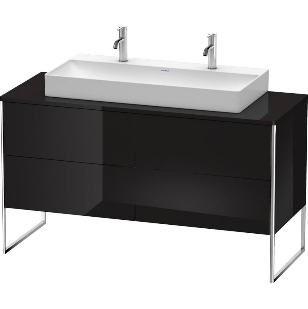 Duravit XSquare Four Drawer Vanity Unit For Console Black