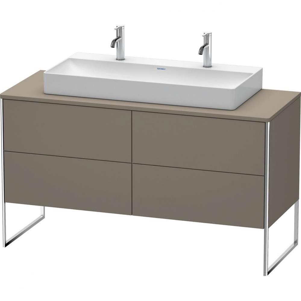 Duravit XSquare Four Drawer Vanity Unit For Console Flannel Gray