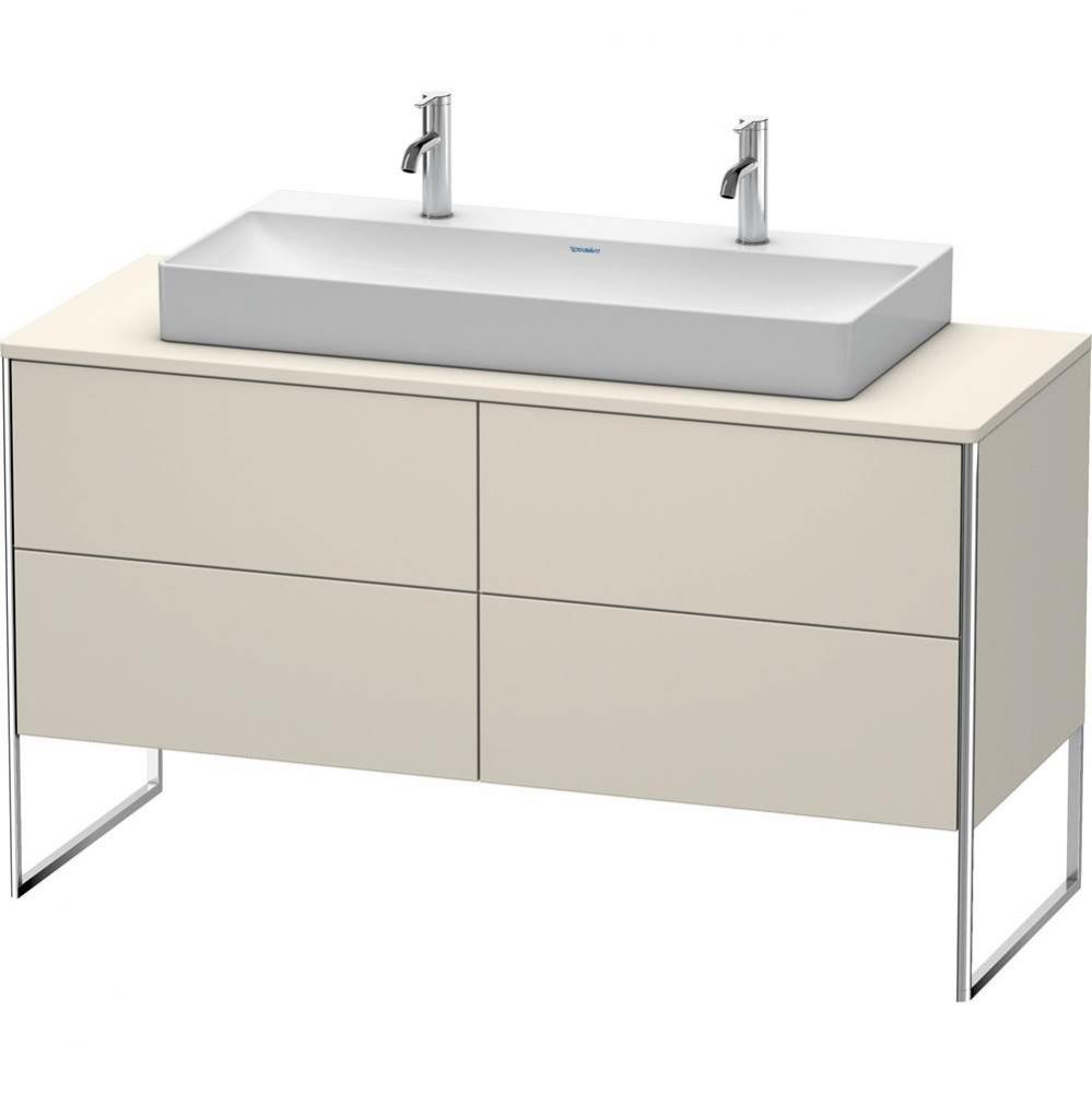 Duravit XSquare Four Drawer Vanity Unit For Console Taupe