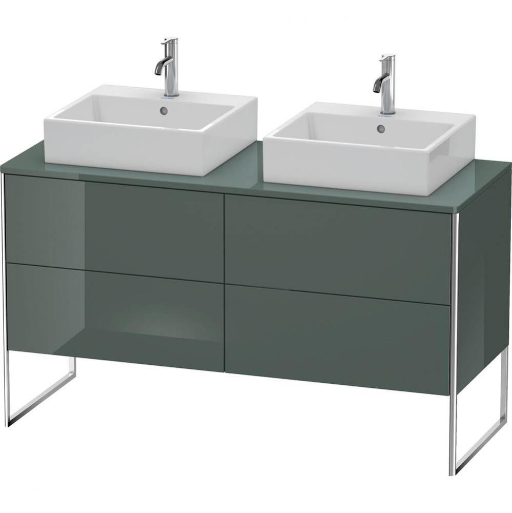 Duravit XSquare Four Drawer Vanity Unit For Console Dolomite Gray