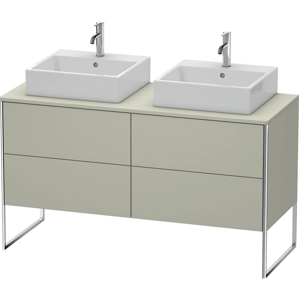 Duravit XSquare Four Drawer Vanity Unit For Console Taupe