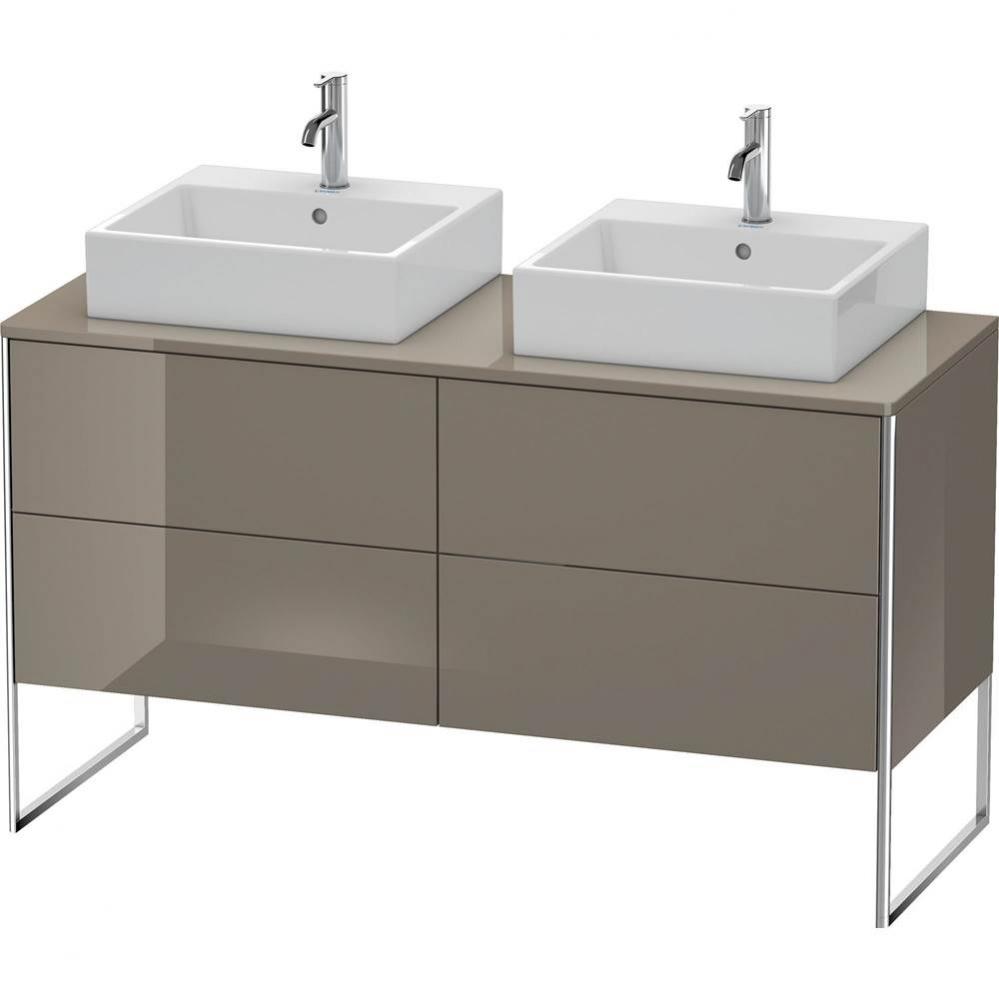 Duravit XSquare Four Drawer Vanity Unit For Console Flannel Gray