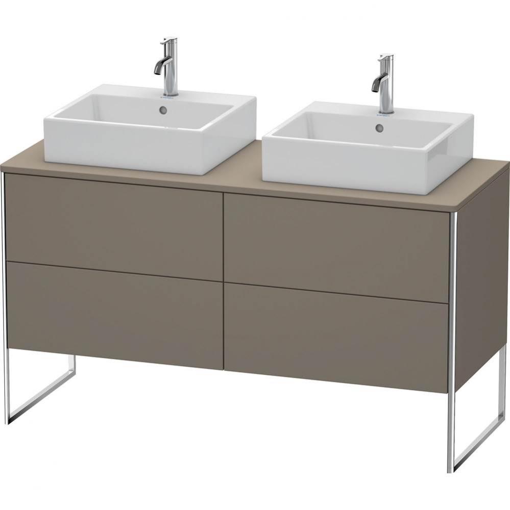 Duravit XSquare Four Drawer Vanity Unit For Console Flannel Gray