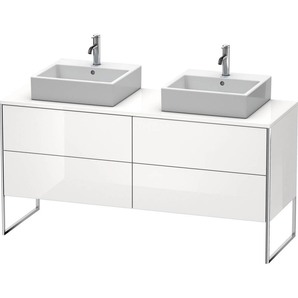 Duravit XSquare Four Drawer Vanity Unit For Console White