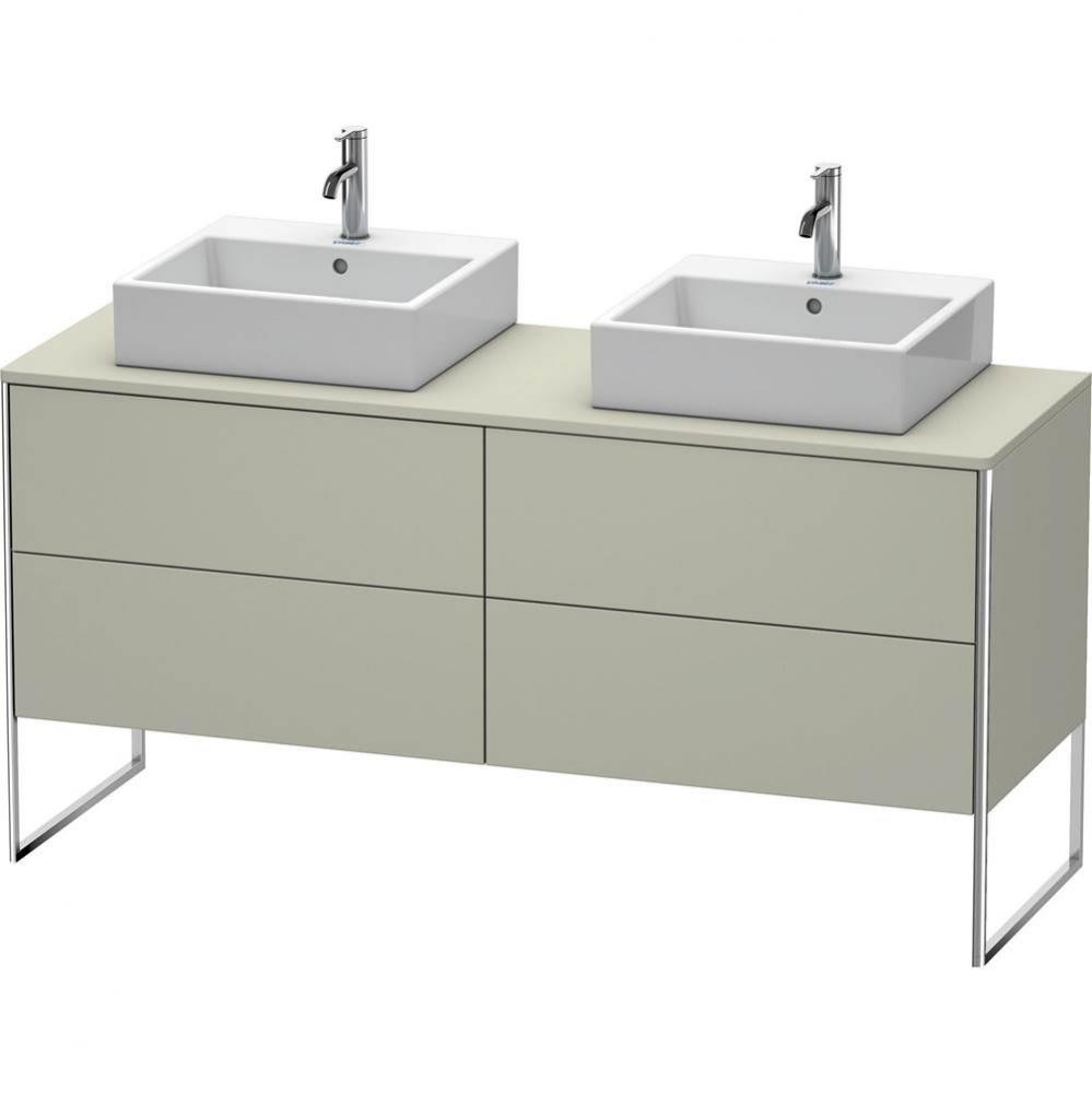 Duravit XSquare Four Drawer Vanity Unit For Console Taupe