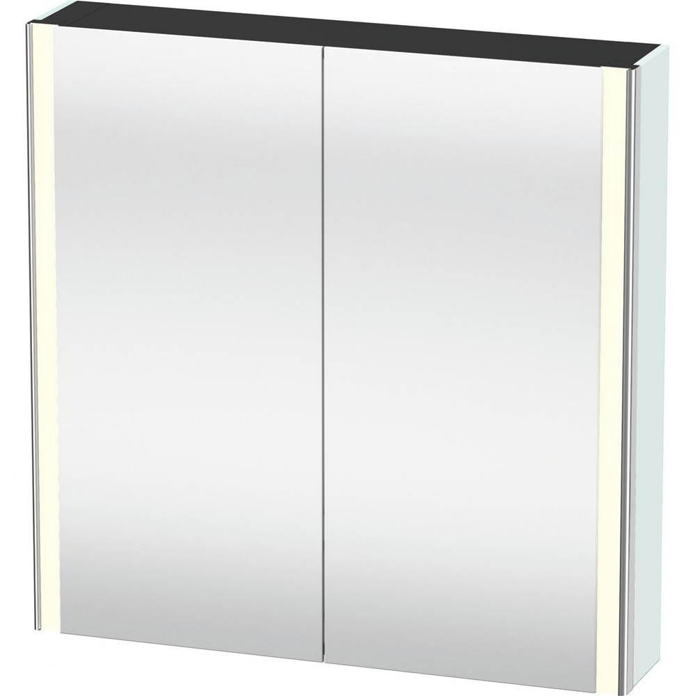 Duravit XSquare Mirror Cabinet with lighting  Light Blue Matte