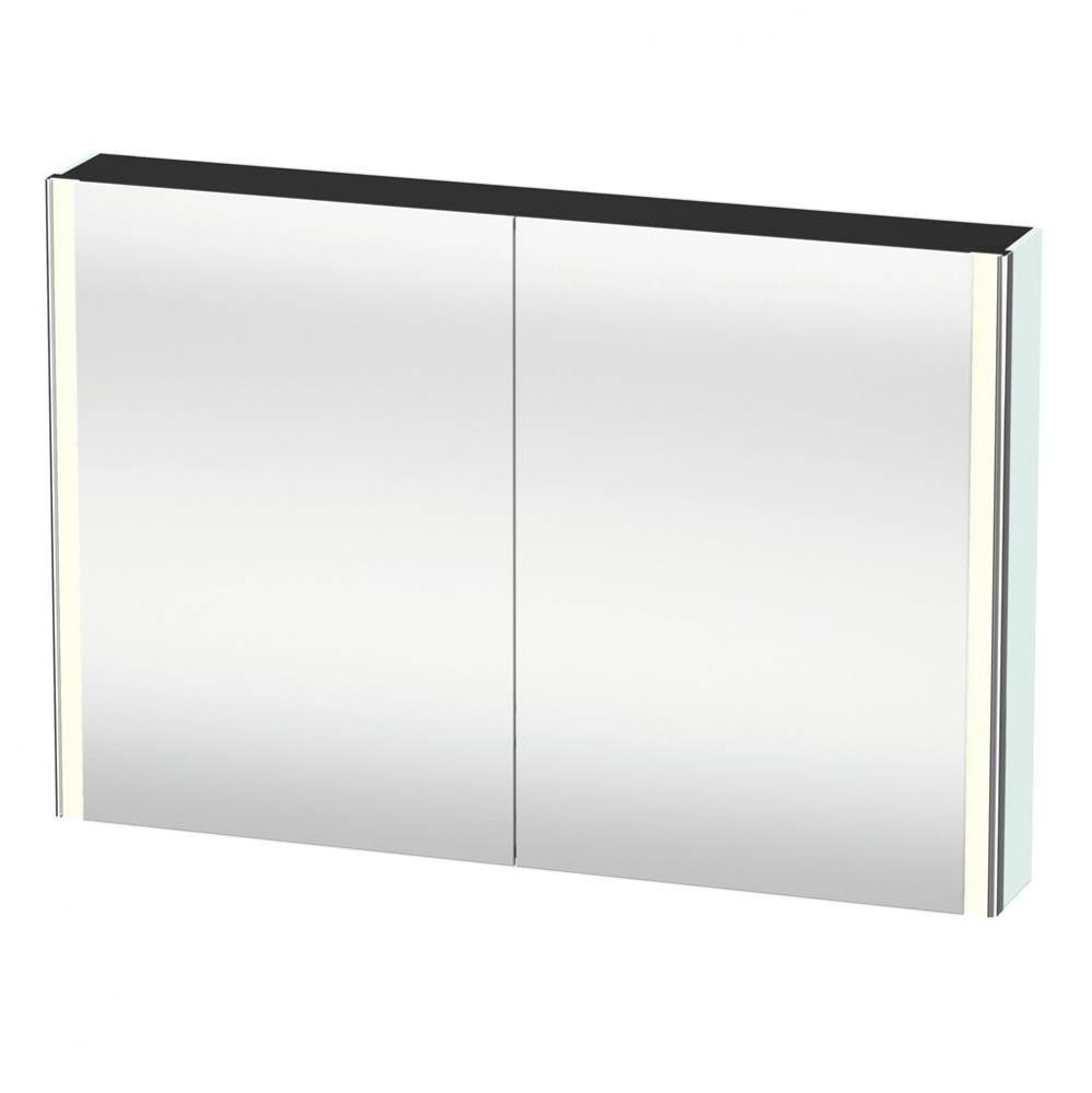 Duravit XSquare Mirror Cabinet with lighting  Light Blue Matte