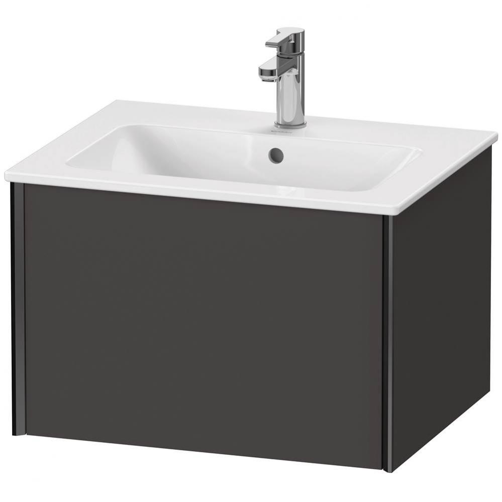 XViu One Drawer Wall-Mount Vanity Unit Graphite