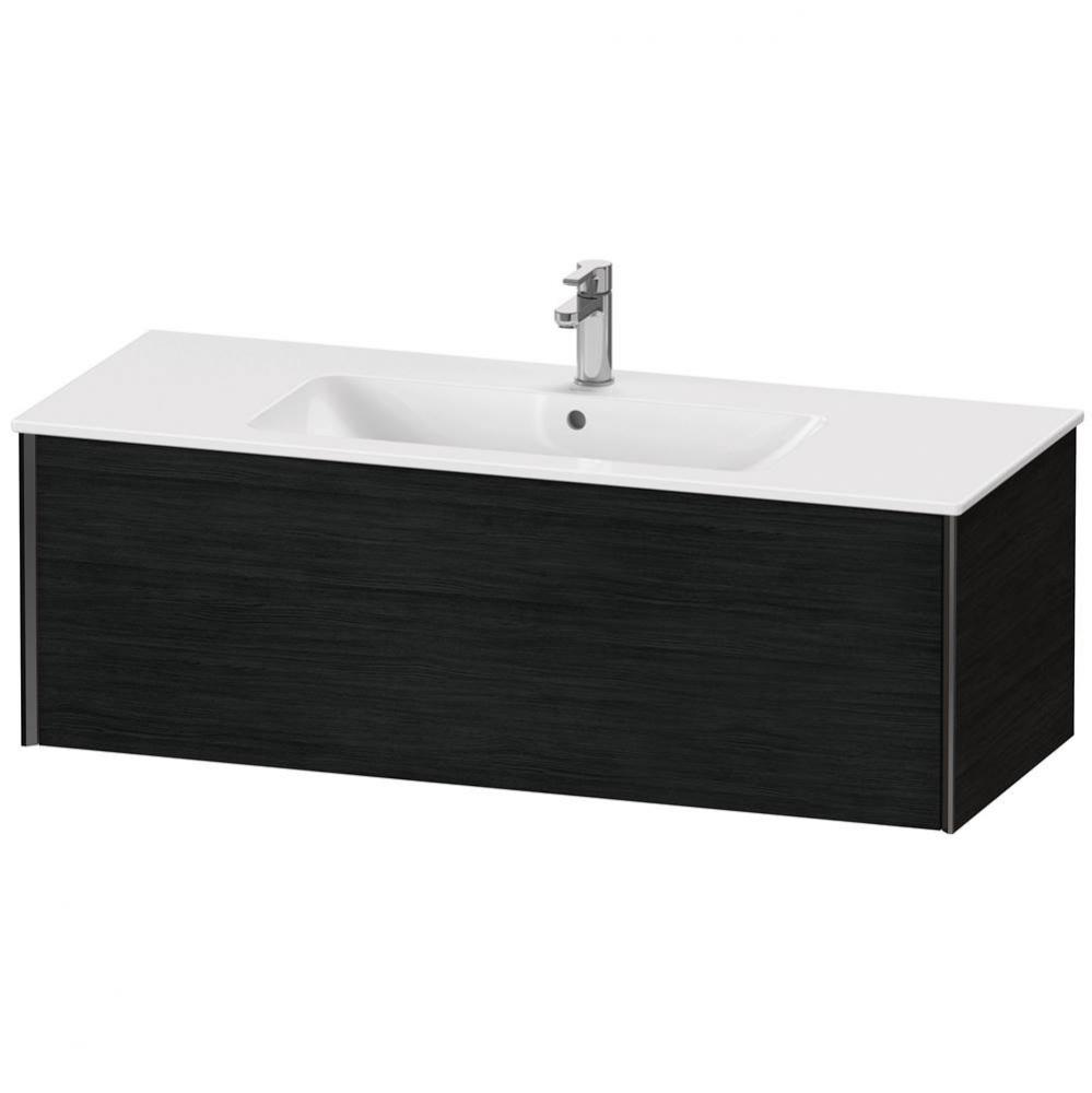 XViu One Drawer Wall-Mount Vanity Unit Oak Black