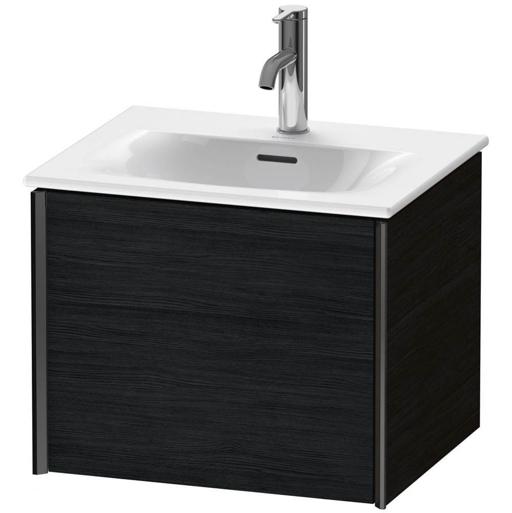 XViu One Drawer Wall-Mount Vanity Unit Oak Black