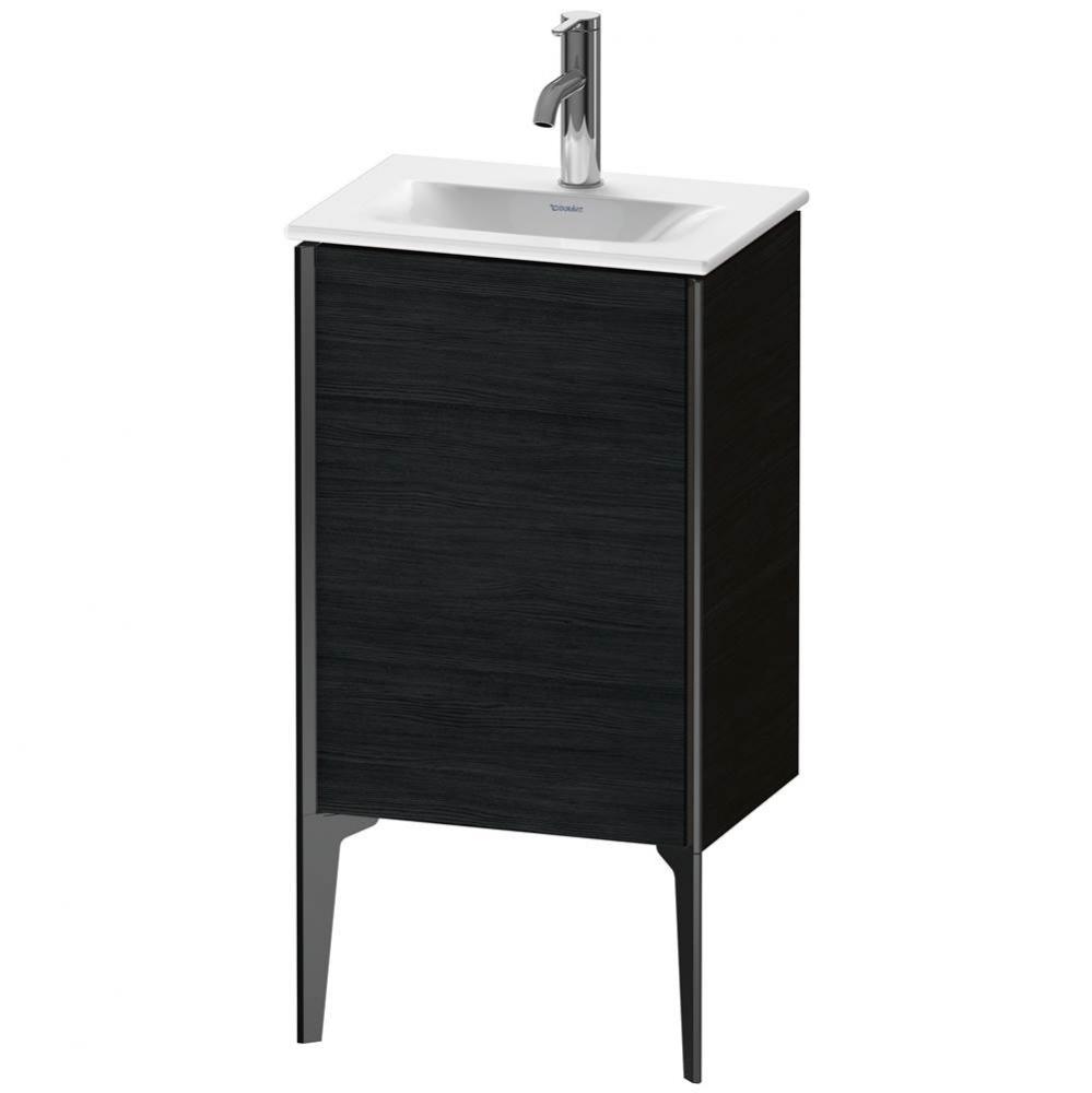 XViu One Door Floorstanding Vanity Unit Oak Black