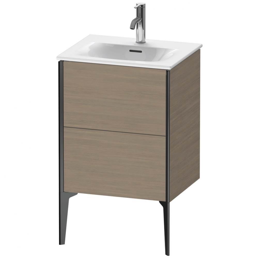 XViu Two Drawer Floorstanding Vanity Unit Oak Terra