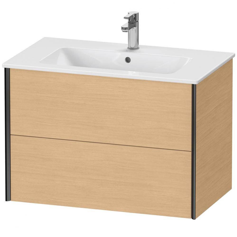 XViu Two Drawer Wall-Mount Vanity Unit Natural Oak