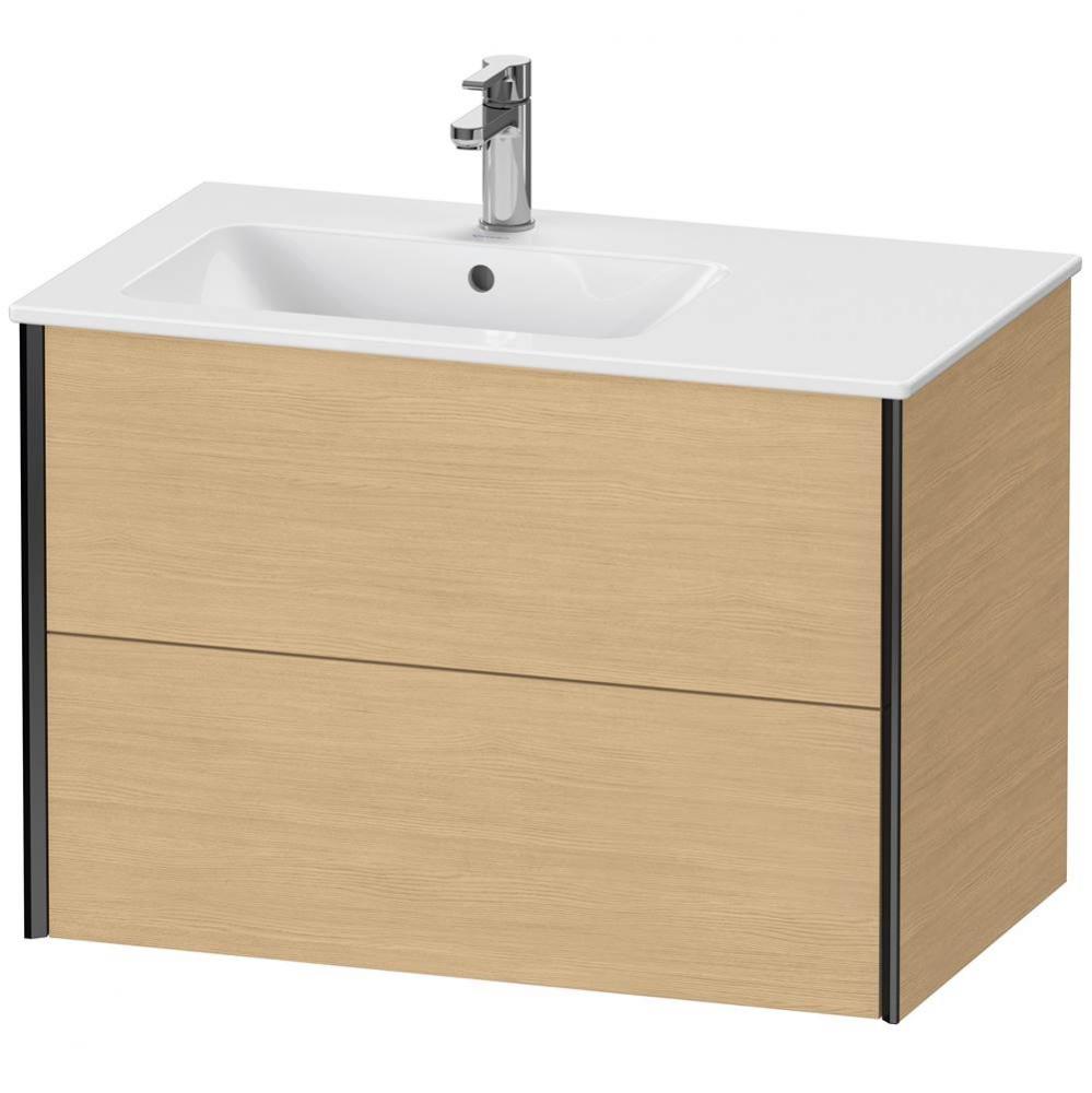 XViu Two Drawer Wall-Mount Vanity Unit Natural Oak