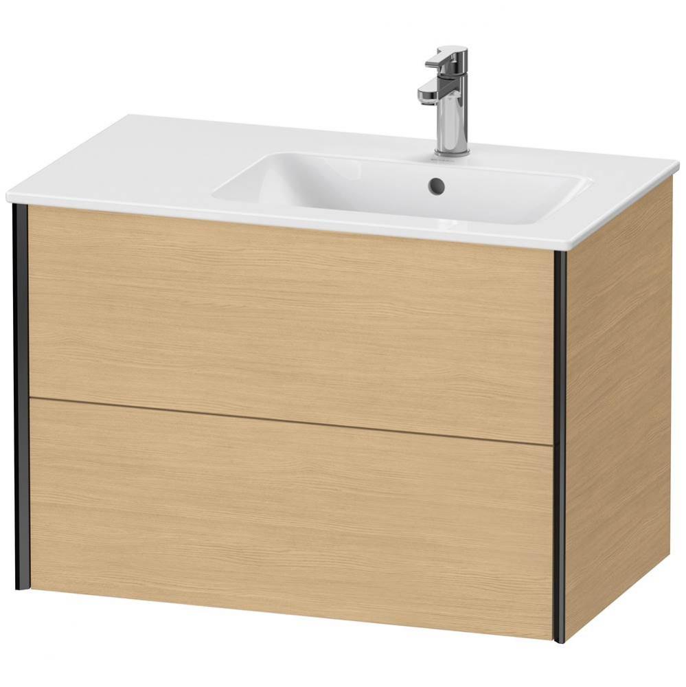 XViu Two Drawer Wall-Mount Vanity Unit Natural Oak