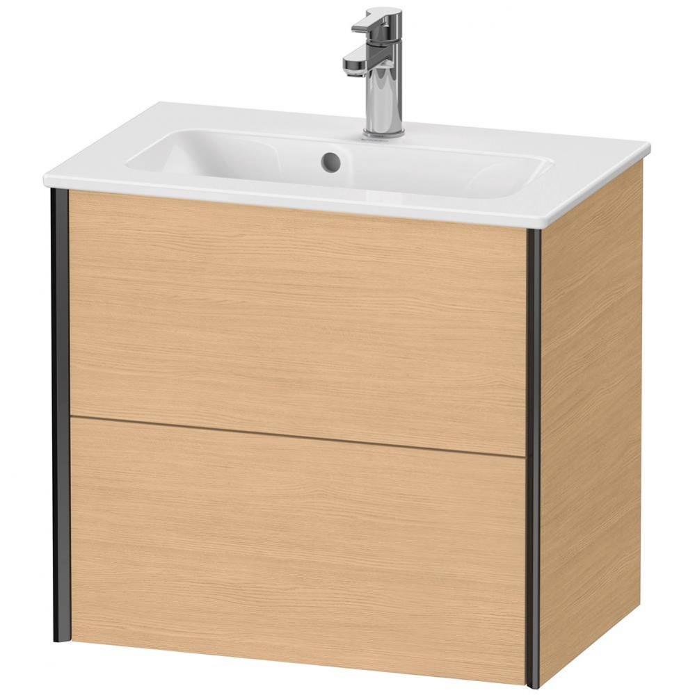 XViu Two Drawer Wall-Mount Vanity Unit Natural Oak