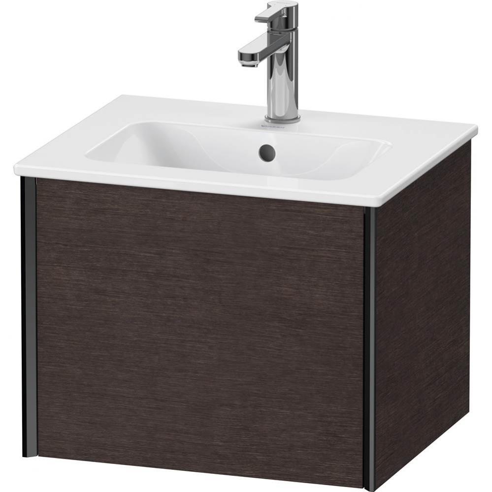 XViu One Drawer Wall-Mount Vanity Unit Dark Brushed Oak