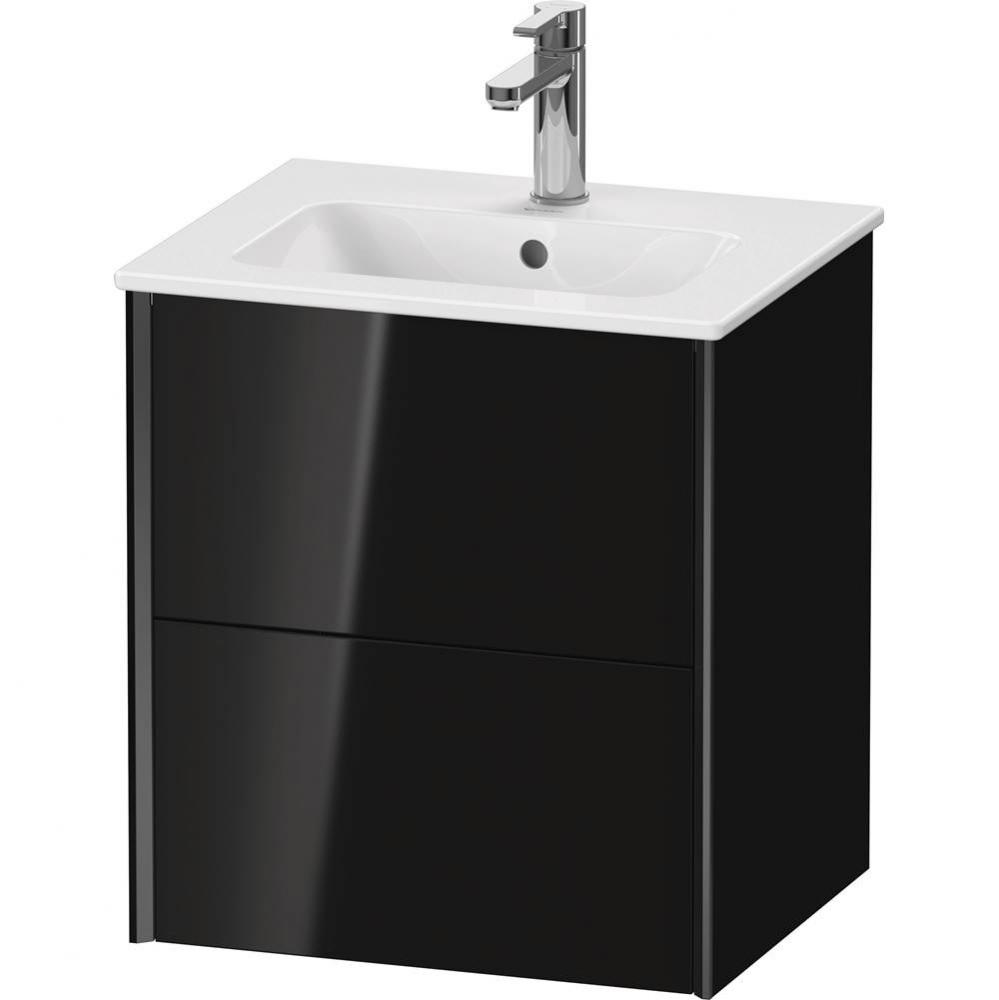 XViu Two Drawer Wall-Mount Vanity Unit Black