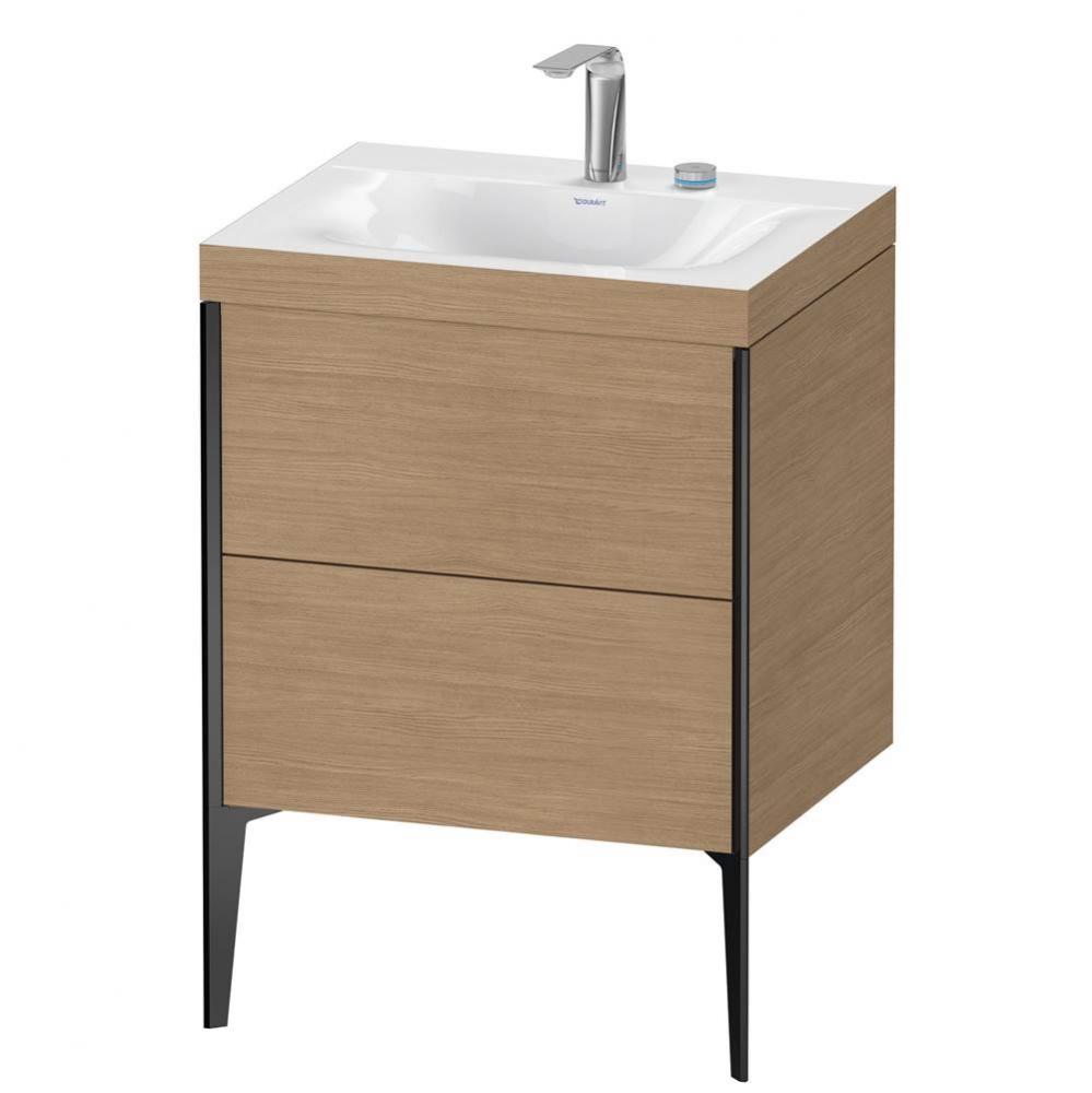 Duravit XViu Two Drawer C-Bonded Floorstanding Vanity Kit European Oak