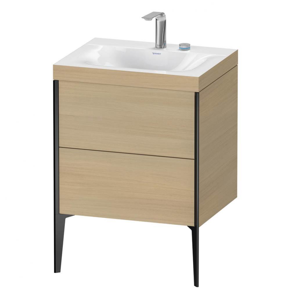 Duravit XViu Two Drawer C-Bonded Floorstanding Vanity Kit Mediterranean Oak